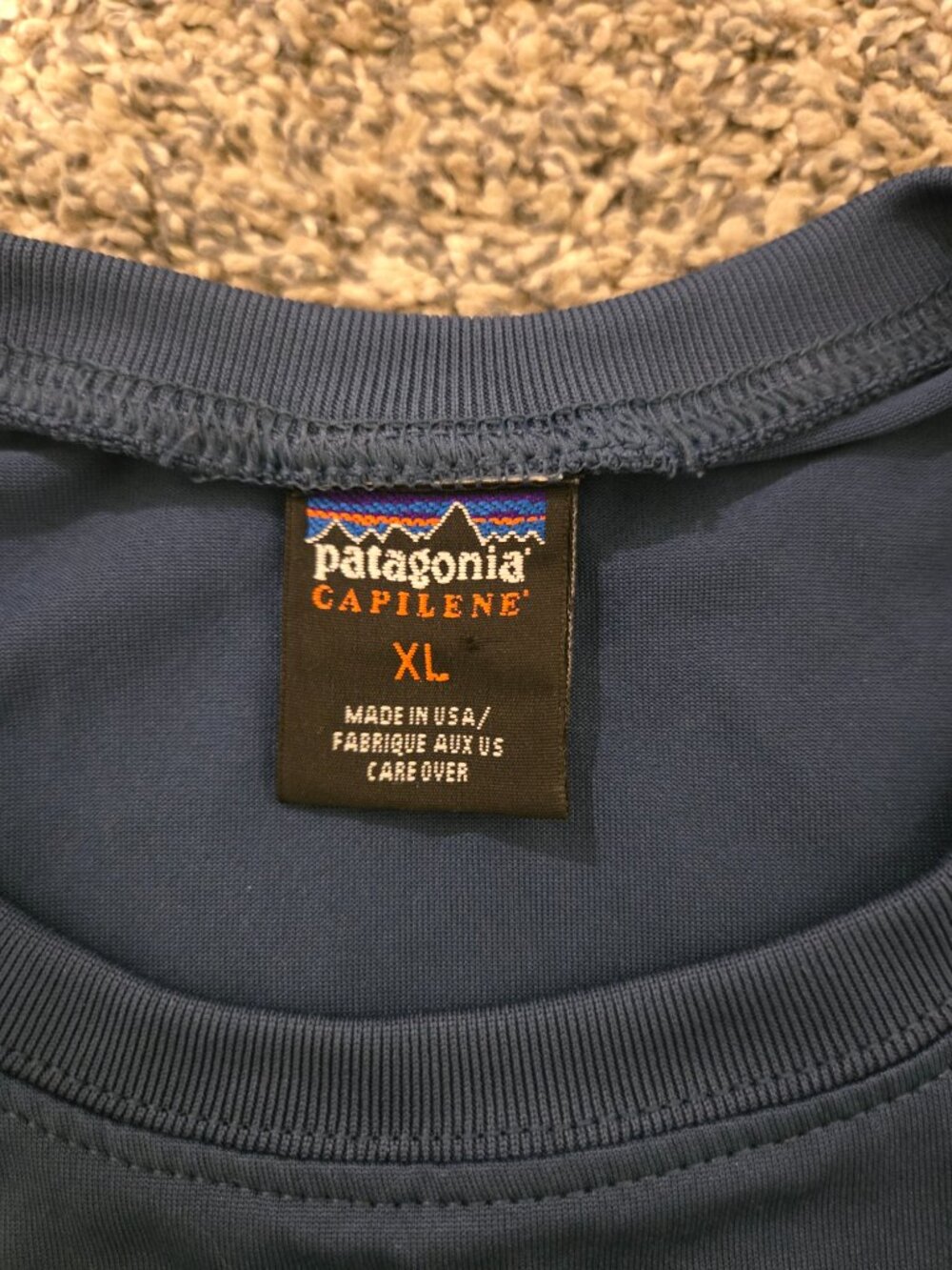 Patagonia Capilene Base Layer Long Sleeved Shirt Blue XL - Picture 4 of 5